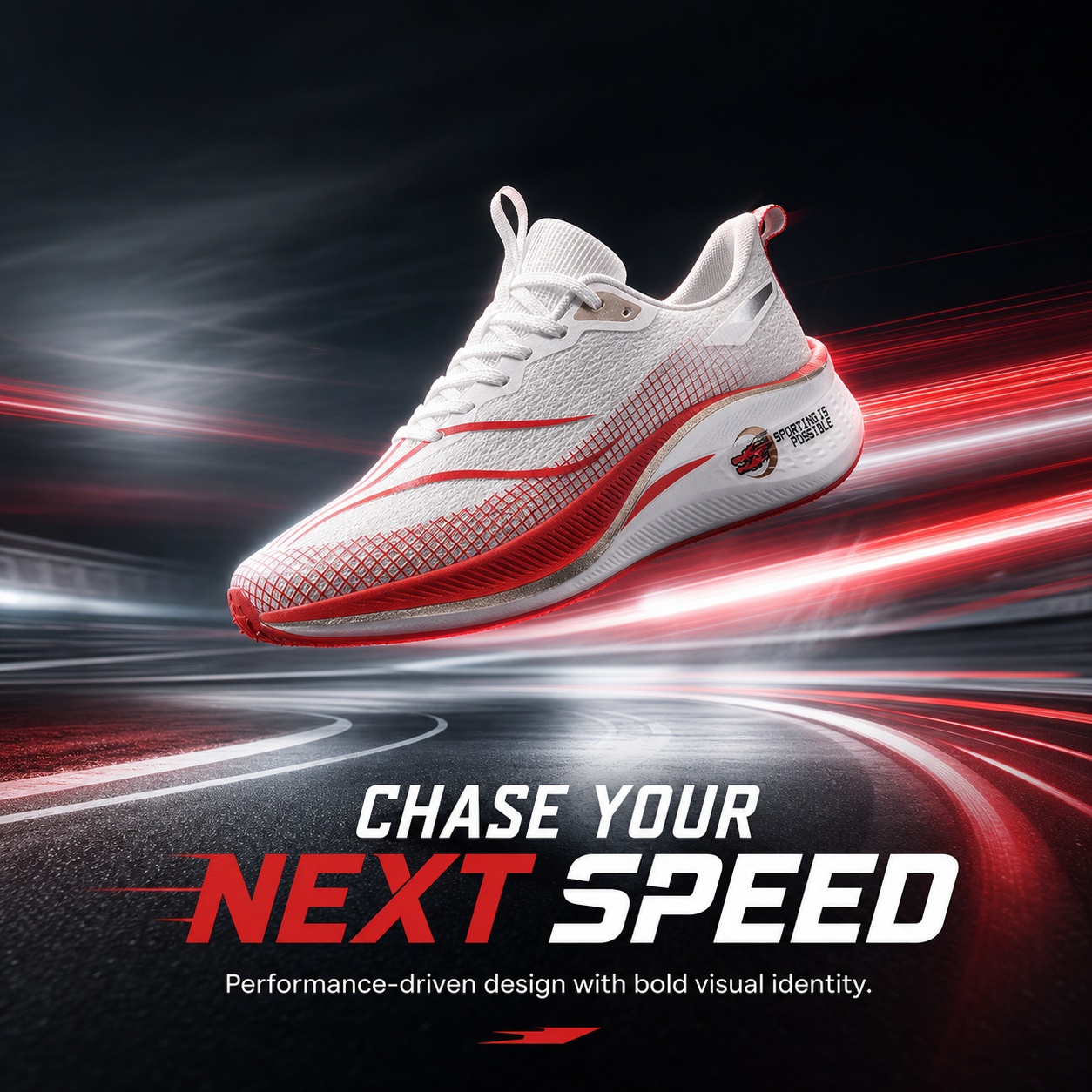 Running Shoe Carbon - Sepatu Lari Olahraga Pria Marathon Carbon