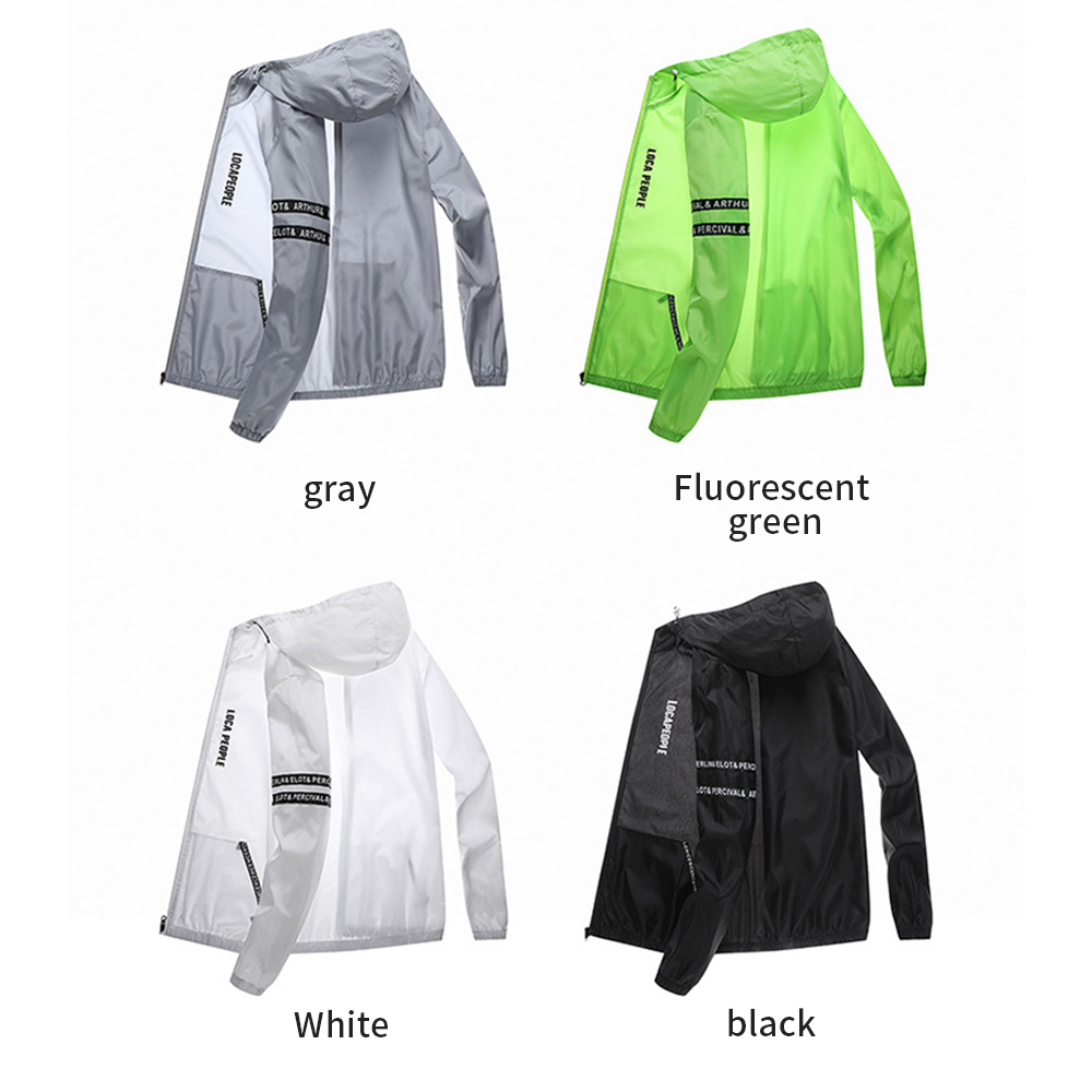 Running Gear Youth - Jaket pelindung matahari pria, jaket bersepeda