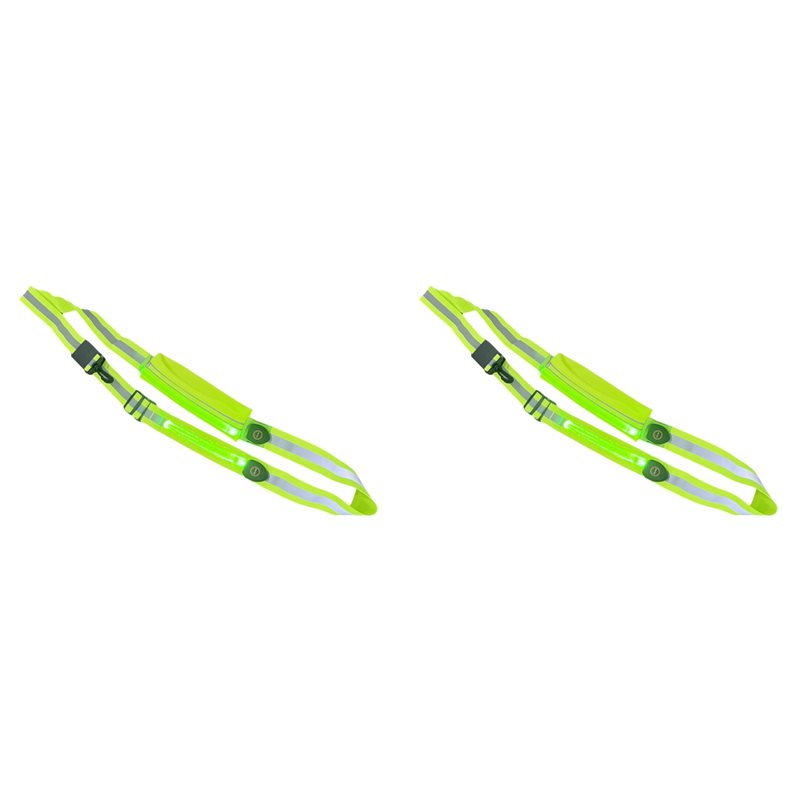 Running Gear Lights - BTLIFE-2X Sabuk Reflektif LED Dengan Tempat