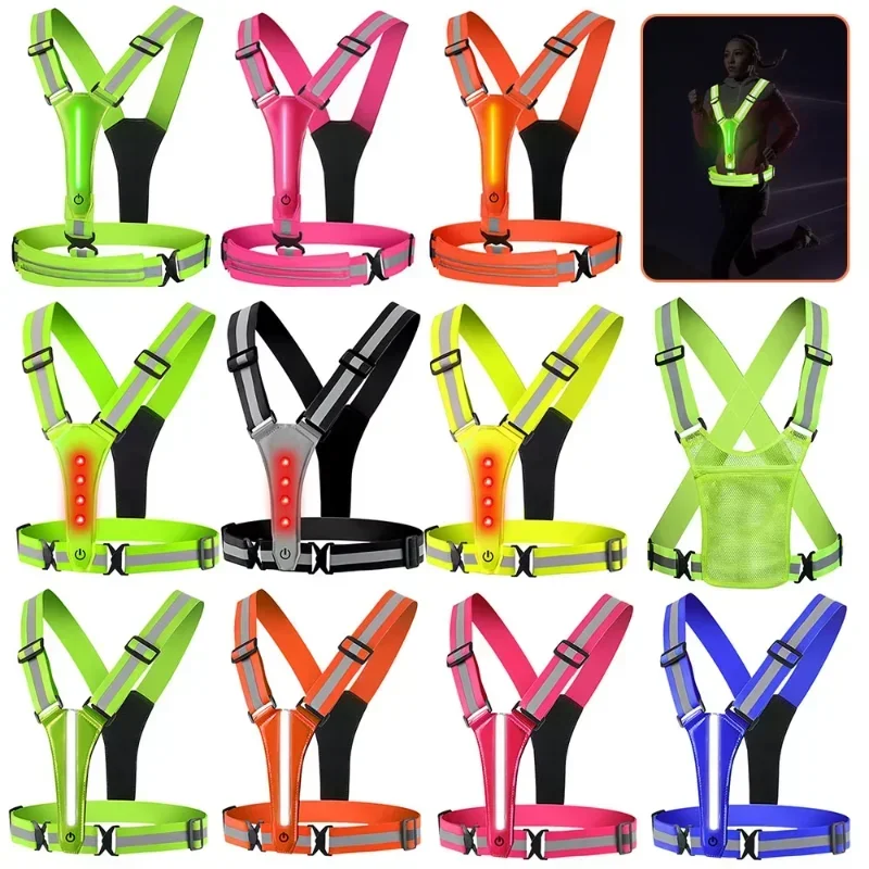 Running Gear Lights - Rompi Reflektif LED untuk Lari, Rompi