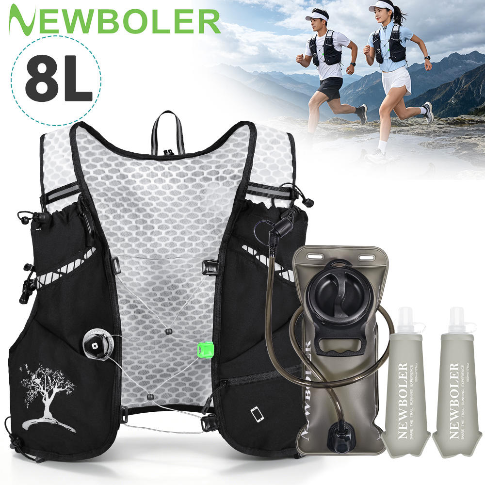 Running Hydration Vest - Tas Ransel Lari Trail Outdoor 8L