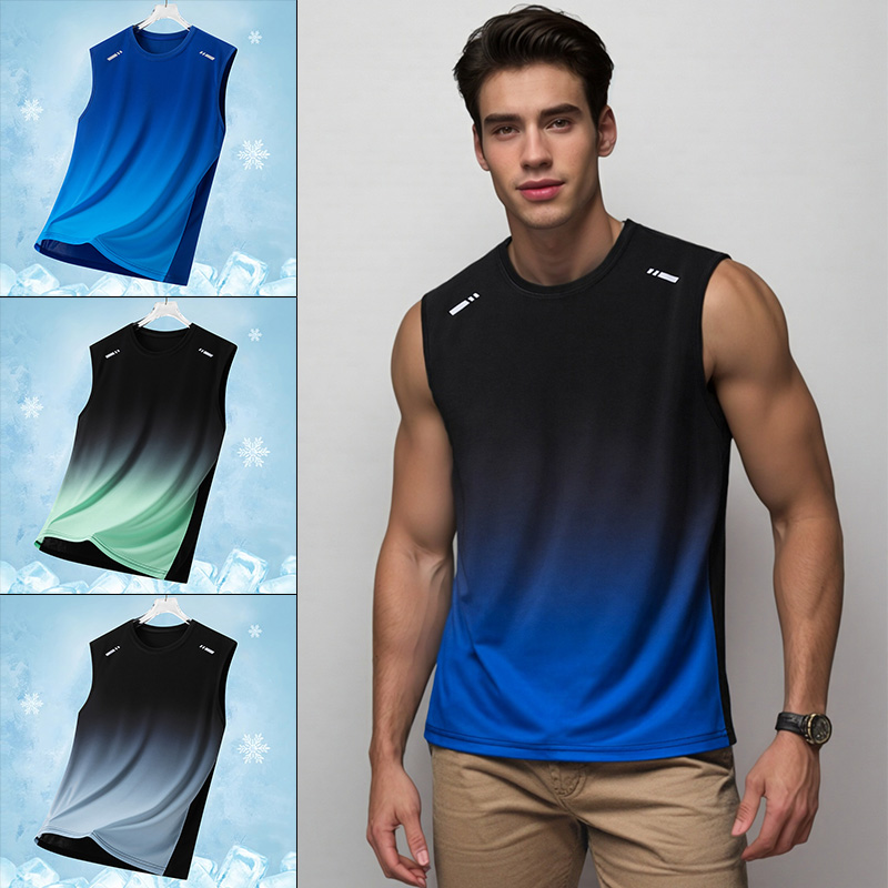 Running Hydration Vest - Rompi Olahraga Pria Gradient, Kaos Tanpa