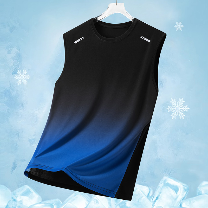 Running Gear Youth - Kaos Vest Olahraga Pria Gradasi Ringan