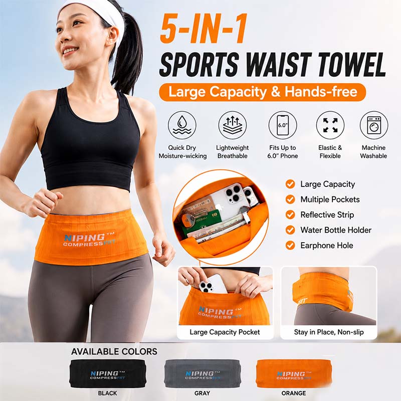 Running Gear Phone - Sabuk Lari Anti-Slip Tak Terlihat dengan