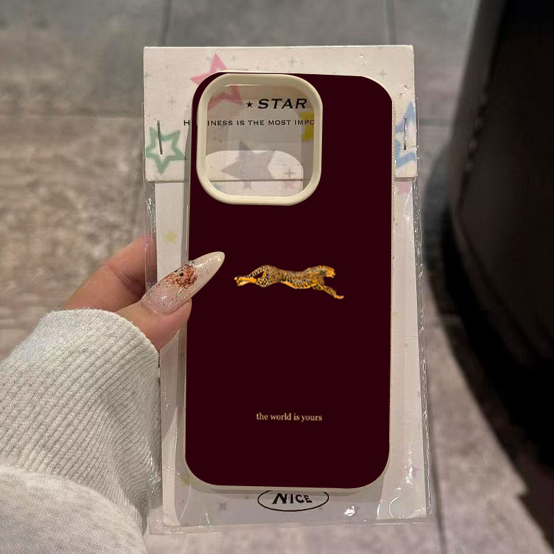 Running Gear Phone Holder - Casing HP Motif Leopard Minimalis untuk