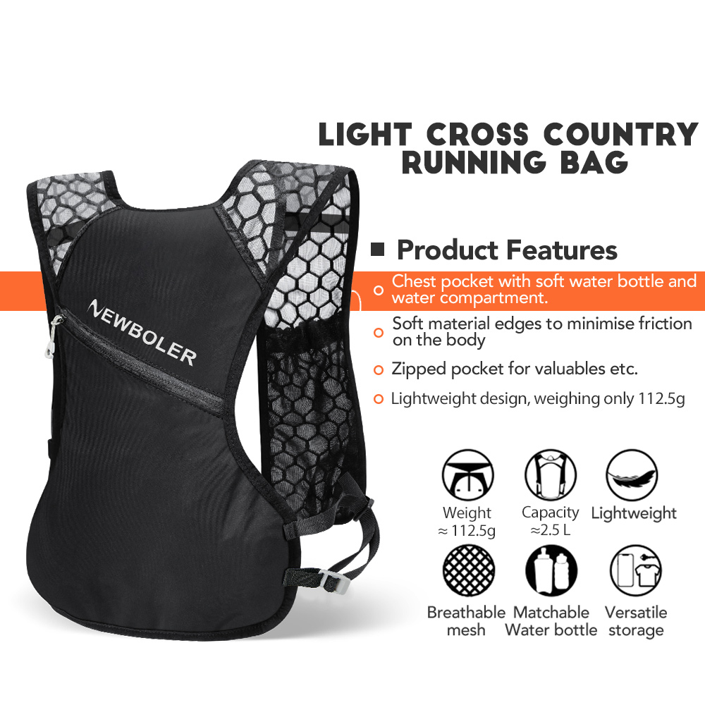 NEWBOLER Ransel Lari Luar Ruan - Running Hydration Vest ulasan dan harga