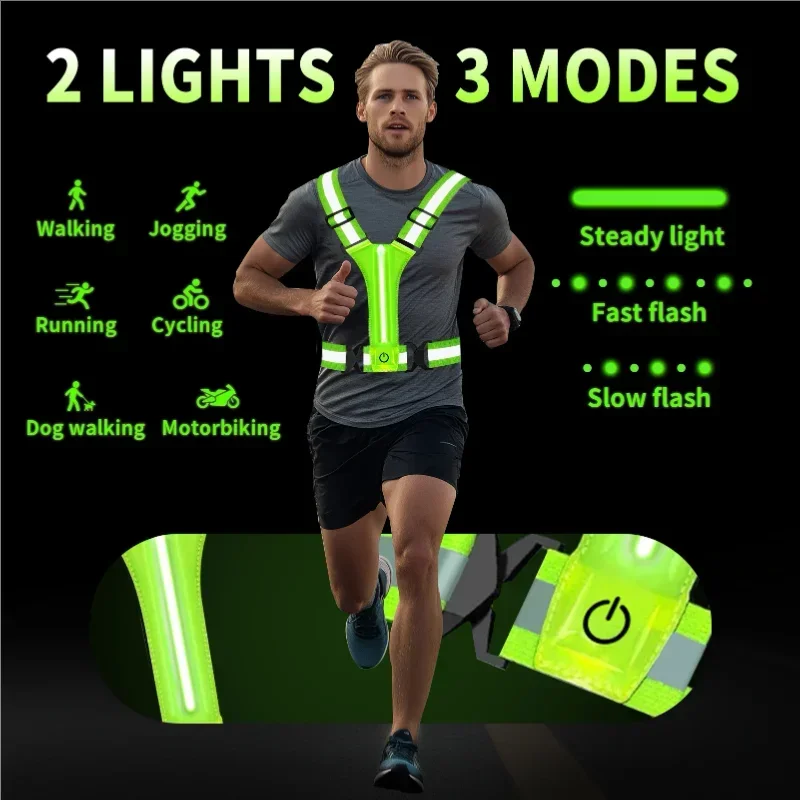 Rompi Reflektif LED untuk Lari - Running Gear Lights ulasan dan harga
