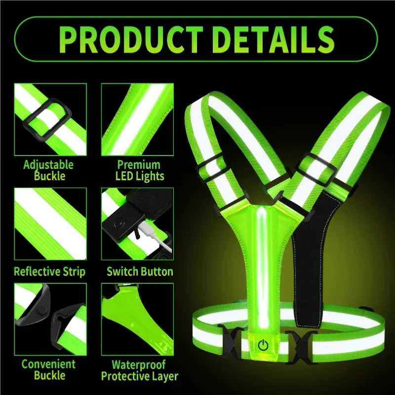 Rompi Reflektif LED untuk Lari - Running Gear Lights ulasan dan harga