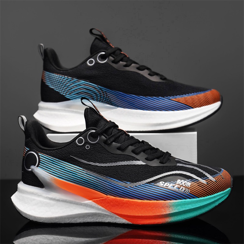 Sepatu Lari Pria Bergaya denga - Running Shoe Carbon ulasan dan harga