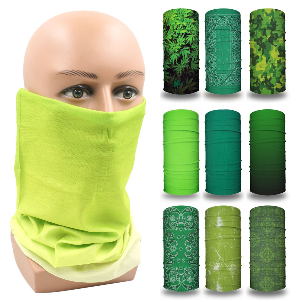 Bandana wajah hijau penutup me - Running Gear Green ulasan dan harga