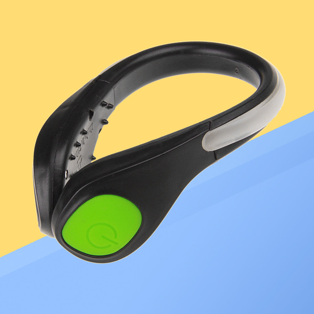 1Pcs Lampu LED Klip Sepatu Ber - Running Gear Green ulasan dan harga