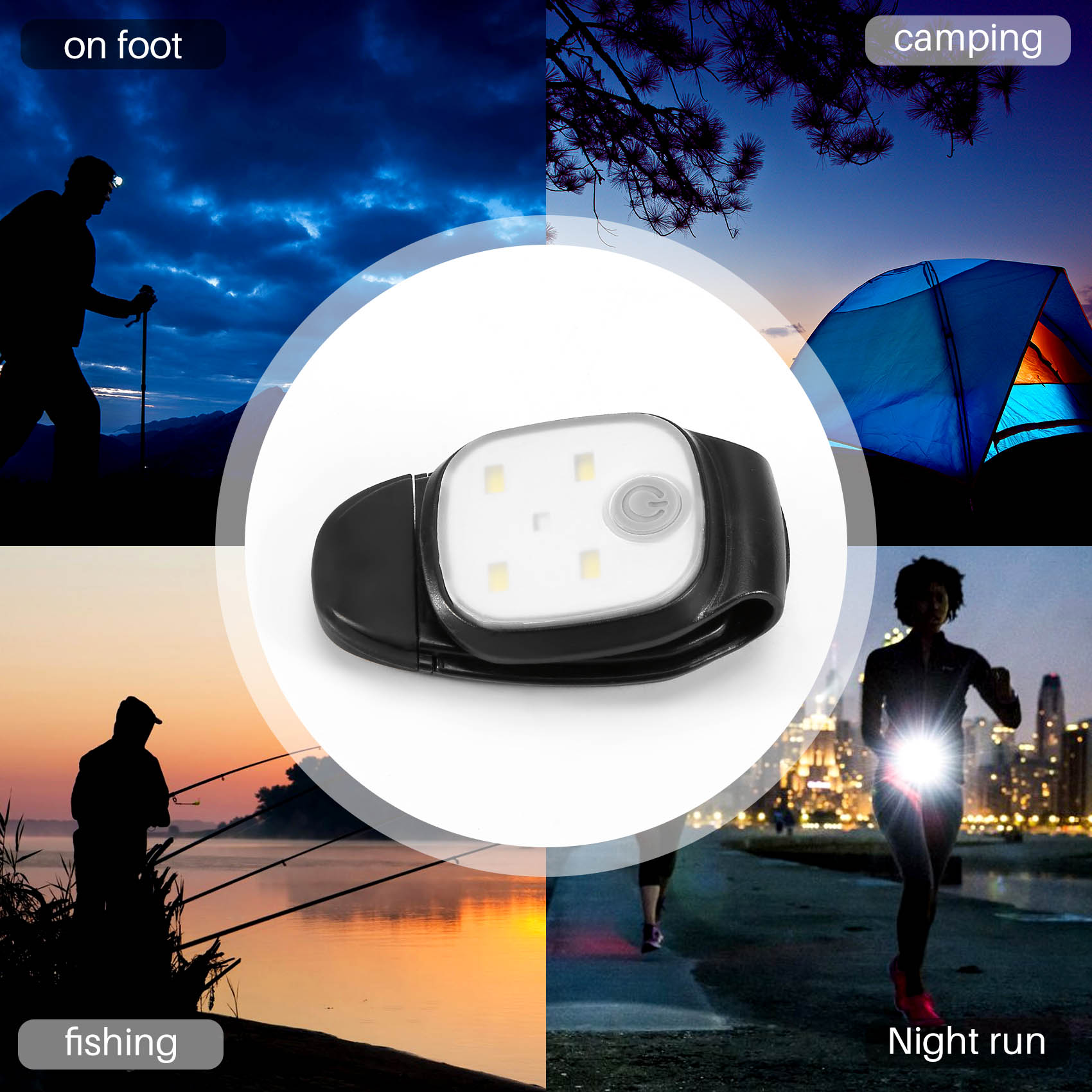 XSXS-Lampu Lari Jepit Luar Rua - Running Gear Lights ulasan dan harga